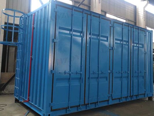 青いコンテナ水処理 空のコンテナ水処理 工場