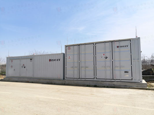 移動式太陽電池容器 横ドア付き 高さ40フィート立方体容器