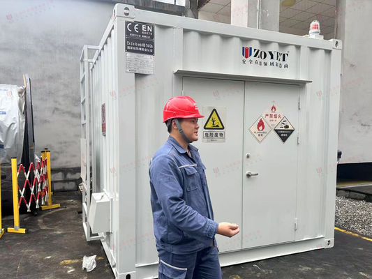 耐火設計の化学物質保管用カスタムハズマットコンテナ